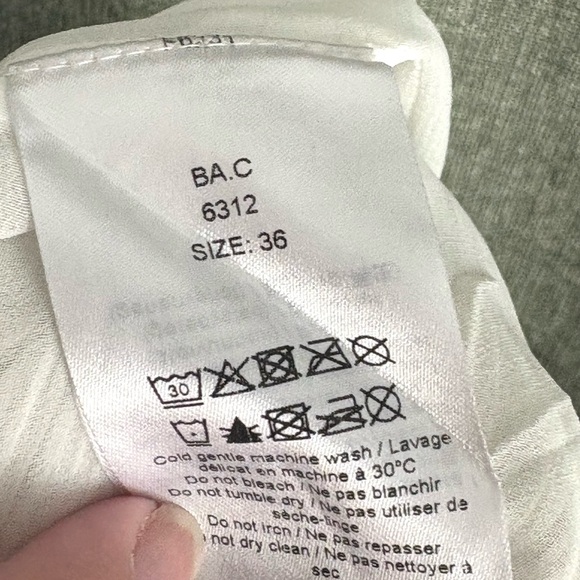 GANNI Floral Plissé Georgette Blouse with Puff Sleeves size 4 - Picture 8 of 9